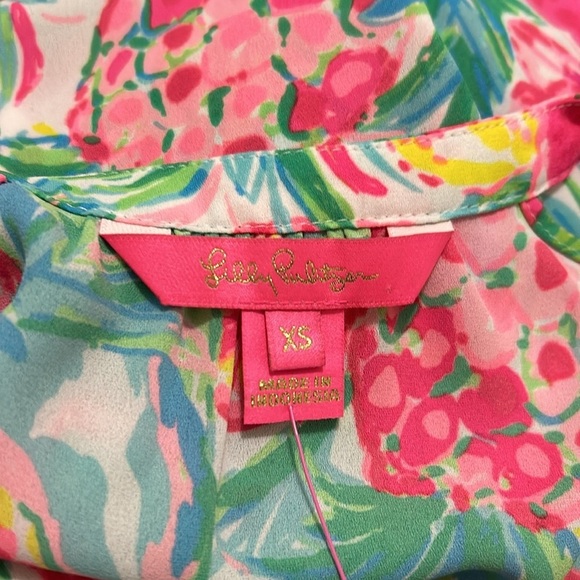 Lilly Pulitzer Carolane Lileeze Halter Resort White Pear Necessities NWT Size XS - Picture 9 of 10